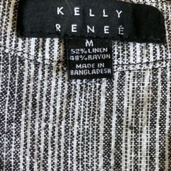 Kelly Renee Women's Linen-Rayon Sleeveless Romper Sz M #288K - Picture 5 of 6